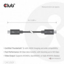 Cable CLUB 3D Usb-c M/m Thunderbolt 8K240HZ 1M (CAC-2501)
