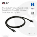 Cable CLUB 3D Usb-c M/m Thunderbolt 8K240HZ 1M (CAC-2501)