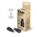 Adaptador CLUB 3D Usb-c 3.1/M a Usb-a 3.0/H Negro (CAA-1521)