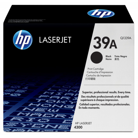 Toner Hp Laserjet 39A Negro 18000 Páginas (Q1339A)  HEWLETT PACKARD