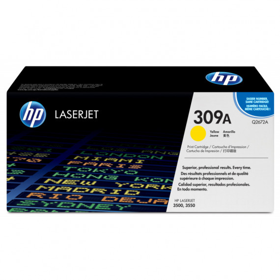 Toner Hp Laserjet 309A Amarillo 4000 Páginas (Q2672A)  HEWLETT PACKARD