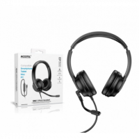 Auriculares de Oficina ACCETEL Enc con Micrófono y Conexión Usb-c EP300 Negro - Guanxe Atlantic Marketplace