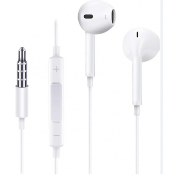 Auriculares con Cable JOYROOM Jack 3.5MM JR-EP1, Compatible con Varios Dispositivos, Blanco