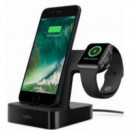Base de Carga BELKIN Wireless para Apple Watch + Iphone 1A/2.4A Negro (F8J237VFB)