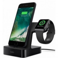 Base de Carga BELKIN Wireless para Apple Watch + Iphone 1A/2.4A Negro (F8J237VFB)