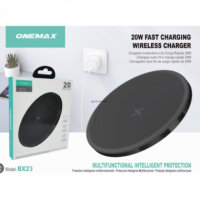 Base de Carga Inalámbrica ONEMAX 20W BX23 Negra