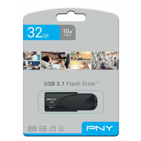 Pendrive PNY 32GB USB 3.1/10X/4K Flash Drive