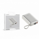 Batería Externa Freevolt LEKUS Max 20000MAH 45W PD+QC3.0 con Display y Cable Incorporado Usb-c LKB200S Plata