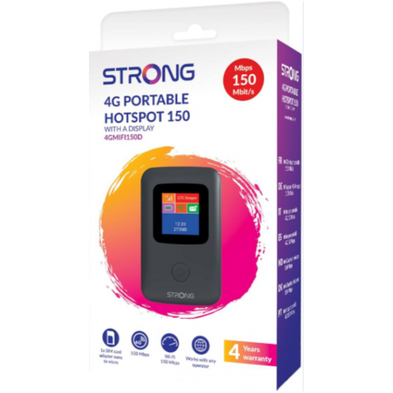 Router STRONG Wi-fi 4G Lte 150 Mbps, Negro (4GMIFI150C)