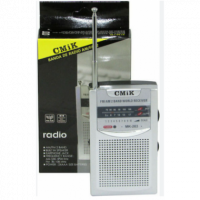 Radio Portátil Cmik MK-203 Am/fm 2 Bandas, Pilas Aaa, Gris  COLORMAX