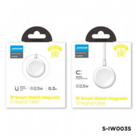Cargador JOYROOM Compatible con Apple Watch SE/7/6/5/4/3/2/1 Usb-a Blanco S-IW003S
