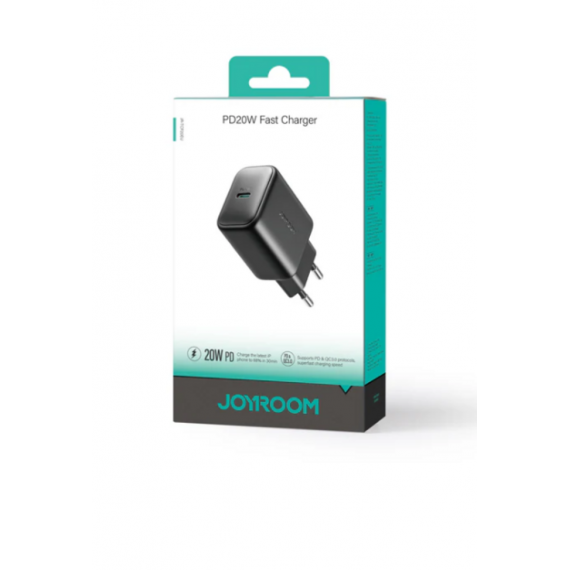 Cargador Rápido JOYROOM PD-20W JR-TCF20EU Negro