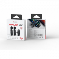 Micrófono YESIDO Doble Lavalier Inalámbrico de Baja Latencia con Receptor Tipo-c (KR13) Negro