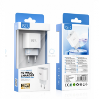 Cargador ISER Pd con Puerto Type-c 20W 3.4A Blanco SA0053
