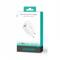 Cargador JOYROOM 20W Doble Puerto A+c JR-TCF21EU Blanco