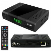 Receptor Tdt y Satélite HD AKAI DVB-T2/S2 (ZAP-S210265K)