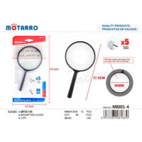 Lupa MOTARRO 90MM Negra (MI001-4)