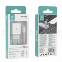 Cargador Rápido IKREA 20W Usb-c con Cable Type-c a Lightning Blanco WA0317