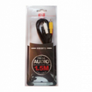 Cable de Audio/video WOOX 1.5M 3.5MM a 3RCA (WB2872)