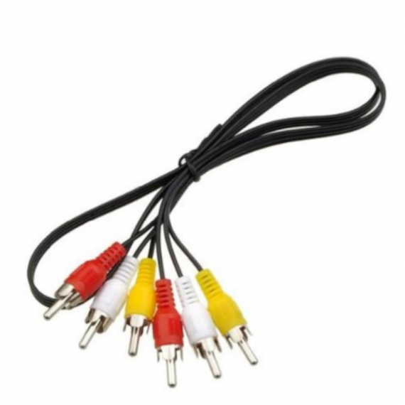 Cable WOOX de Audio/video 3RCA Macho a 3RCA Macho, 1.5M (WB2870)