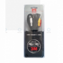 Cable de Audio Video WOOX 3.5MM a 3RCA 3M (WB2873)