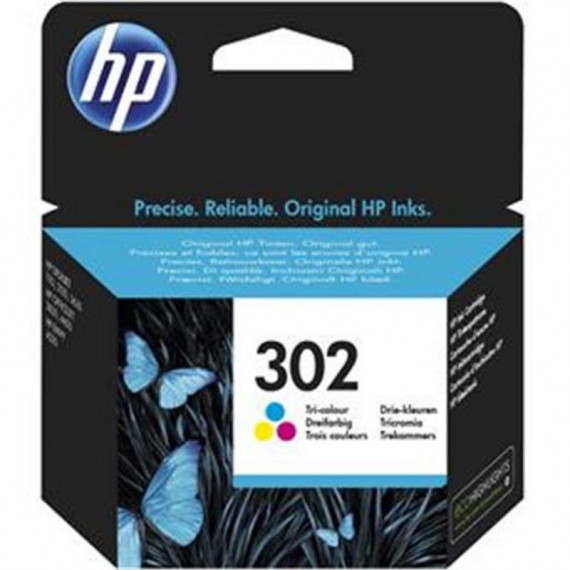 Cartucho de Tinta HP 302 Color Original para Deskjet Officejet 3800 Series (165 Páginas) (F6U65AE)