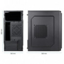 Caja Ordenador TOOQ TQC-4701U3C-B Mini Torre Micro-atx USB 3.0 Negra (sin Fuente)