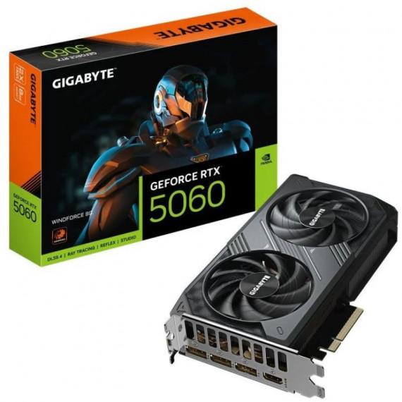 Tarjeta Gráfica GIGABYTE Geforce Rtx 5060 Eagle Max Oc 8GB GDDR7 (GV-N5060EAGLEMAXOC-8GD)
