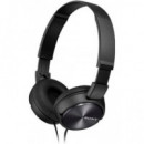 Auriculares SONY MDR-ZX310APBC con Micrófono, Negro, Jack 3.5MM, Diseño Plegable