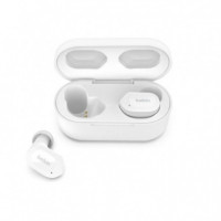 Auriculares In-ear BELKIN Soundform Play True Wireless con Micrófono, Blanco (AUC005BTWH)