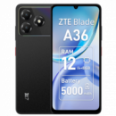 Smartphone ZTE Blade A36 4/64, Pantalla Hd+ de 6.75", Batería de 5000MAH, Procesador Octa-core, Nebula Negro