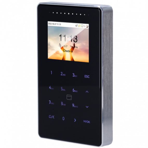 Control de Presencia ZKTECO ZK-SC800-12-W-B Antivandálico IP65 para Tarjetas Mifare y Teclado con Wifi