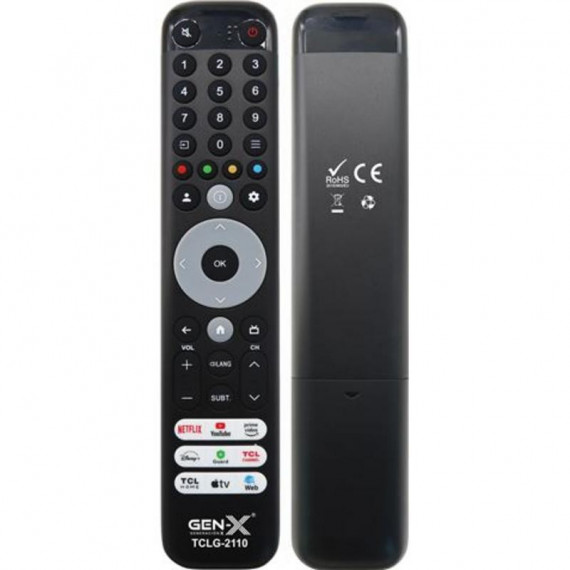 Mando Universal Grande para Televisores Tcl TCLG-2110 Gen-x  GEN X