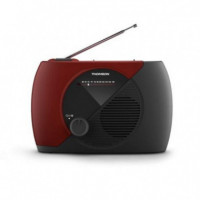 Radio Fm Portátil THOMSON RT353 Granate/negro