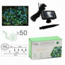 Guirnalda Solar de 50 Led Blancos - 6.9 Metros con Batería Recargable