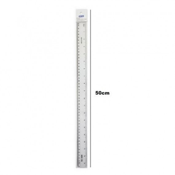 Regla de 50 Cm KEYZO para Uso Escolar y Oficina