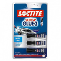 Adhesivo Universal Instantáneo LOCTITE SUPERGLUE-3 Mini Trio