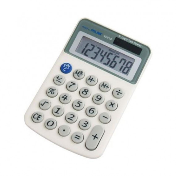 Calculadora Pequeña MILAN 8 Dígitos 12X7.8X2.1 Cm Alimentación Dual