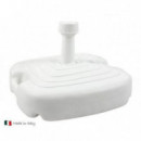 Base Sombrilla Cuadrada Blanca CONTINENTAL Rellenable 45X45X27 Cm