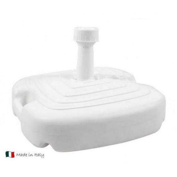 Base Sombrilla Cuadrada Blanca CONTINENTAL Rellenable 45X45X27 Cm