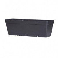 Maceta Rectangular ARTPLAST 50CM Antracita con Depósito de Agua - Guanxe Atlantic Marketplace