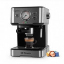 Cafetera Eléctrica Espresso ORBEGOZO Ex 5500 20 Bares 1100W para Molido y Cápsulas