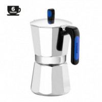 Cafetera MONIX Express Inducción para 6 Tazas con Mango Azul - Guanxe Atlantic Marketplace