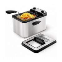 Freidora GRUNKEL de 4.2 Litros 3000W con Cuerpo de Acero Inoxidable