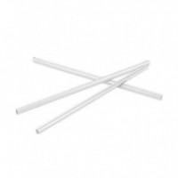 Pack 25 Cañitas Reutilizables Transparentes ALGON de 19.5CM - Guanxe Atlantic Marketplace