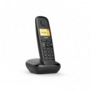 Teléfono Inalámbrico GIGASET A270 Dect Pantalla 1.5" Identificador de Llamadas Escritorio Modo Eco Negro (S30852-H2812-D201)