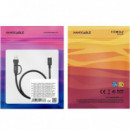 NANOCABLE Cable Usb-c 3.2 GEN2 a Usb-c Macho con Usb-a, 10GBPS, 60W, 4K/60HZ, 3M Negro (10.01.4803)