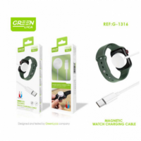 Cargador de Reloj Magnético GREEN LYCA 100CM para Apple Watch Usb-c G-1316