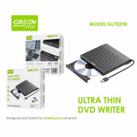 DVD Externa Greenlyca Ultra Fina Cable USB 23CM Reducción Ruido GL70298  GREEN LYCA