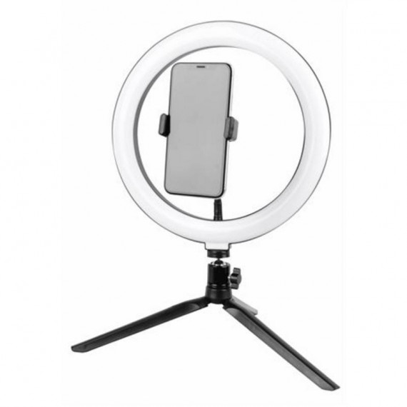Anillo de Luz Led JOCCA con Soporte para Móvil y 3 Tonos